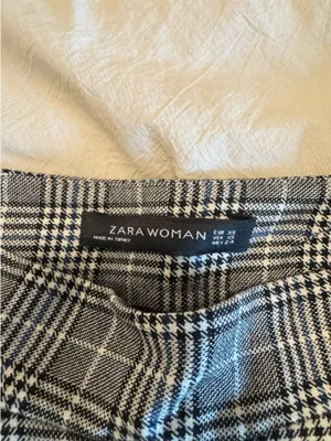 ZARA Plaid Shorts High-Waisted thumbnail 3