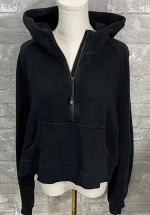 Lululemon Scuba Oversized 1/2 Zip Hoodie Black thumbnail 1