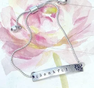 Silver Thankful Bracelet thumbnail 1