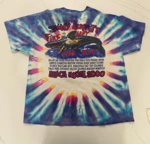 Delta 🌈 Vintage 2000 Jimmy Buffett Beach House Tour Tie Dye Tee 🌈 thumbnail 3