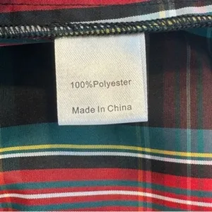 Tuckernuck Festive Plaid Tartan Royal Shirt Dress XS Holiday Mini NWT thumbnail 7