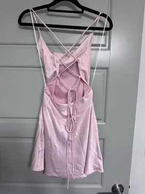Baby Pink Princess Polly Mini Dress thumbnail 4