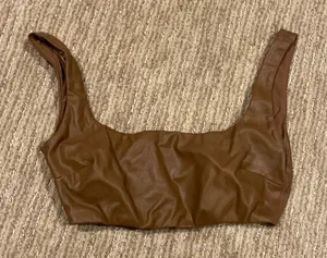 Skims brown sports bra thumbnail 1