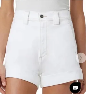 Joes Jeans Avery Cuffed White Denim Shorts Women’s 27 thumbnail 1