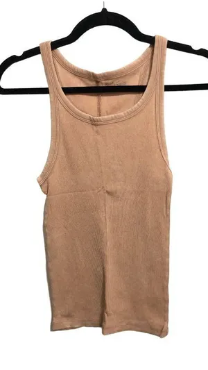 Aerie Womens Ribbed Tank Top Peach Pink Size S thumbnail 1