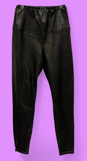 Cute Aritzia Wilfred Free faux leather high waisted stretchy leggings moto biker thumbnail 1