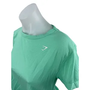 Gymshark Green Short Sleeve Yoga Gym Workout Athletic Activewear T-Shirt Top XS thumbnail 3