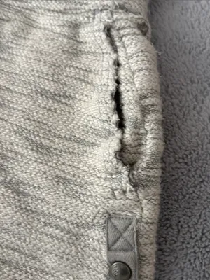 EUC FP Movement Cream Textured Knit Women’s Shorts with Snap Detail Size L thumbnail 4