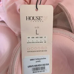 NWT House of CB Seychelles‎ Padded Swimsuit in Blush Pink thumbnail 11