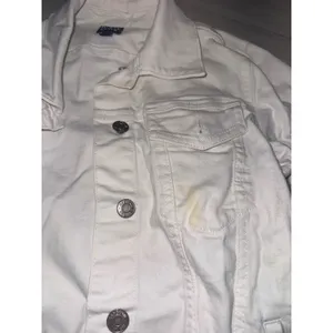 Gap Denim Women White Trucker Jean Jacket XS Classic Button Front Pocket thumbnail 6