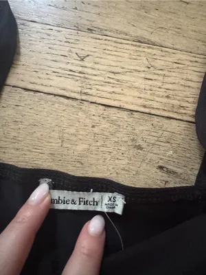 NWT Abercrombie & Fitch Black Long-Sleeve One-Piece thumbnail 6
