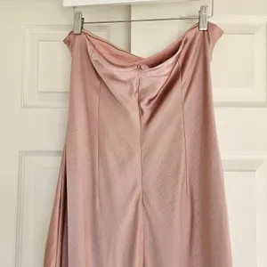 MORE TO COME | NWT Emma Strapless Maxi Dress‎ in Blush Satin XL thumbnail 7