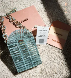 Cult Gaia acrylic phone crossbody bag thumbnail 1
