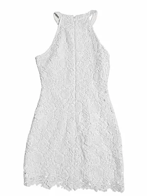 Lulu's White Lace Mini Dress‎ thumbnail 6