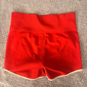 wild fable Red Knit Bike Shorts with Cream Trim size medium thumbnail 3