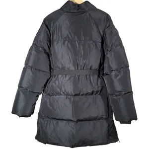 Fabletics Black Puffer Coat Midi Belted Stand Collar Full Zip Women's Winter XXL thumbnail 2