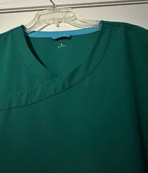 Carhartt Medical Top with Blue Trim and bottom is a size Large. thumbnail 5