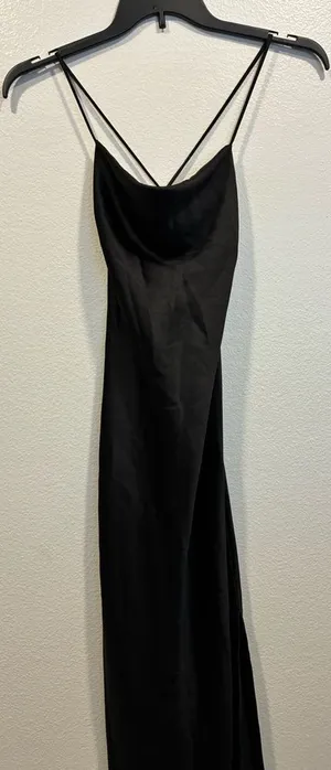 Meshki Black Backless Dress Small thumbnail 1