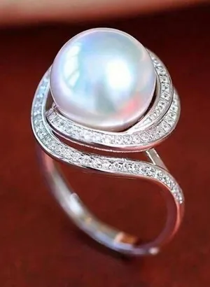 New Fashion Ring Size 7. White thumbnail 1