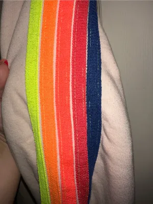 Aviator Nation Women’s 5 Stripe Rainbow Sweatpants Joggers size XS thumbnail 5