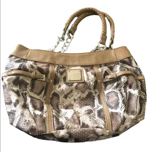 Miche Bianca Faux Leather Snake Print Demi Bag Braided Straps Base Bag & Shell thumbnail 1