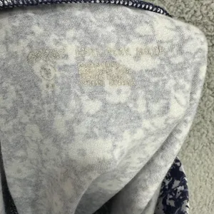 Aerie Seamless Leggings‎ Womens Medium Blue Floral 7/8 Gym Outdoors Athleisure thumbnail 5
