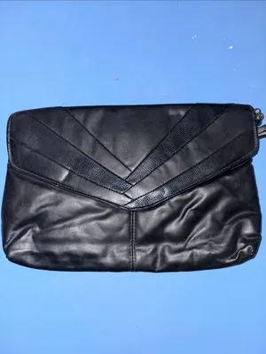 Vintage Red Leather Envelope Clutch thumbnail 6