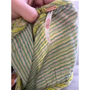 Free People Annabelle Set 100% Cotton Size Medium Yellow Stripes NWOT thumbnail 10