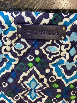 Vera Bradley Quilted Wallet in Ink Blue Medallion Print thumbnail 12