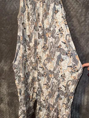 Hem & Thread Paisley Print Sleeveless Jumpsuit with Pockets thumbnail 3
