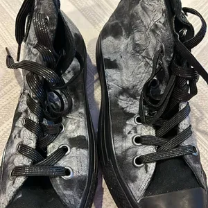 Converse Women’s Custom Black & White High Top Sneakers thumbnail 5