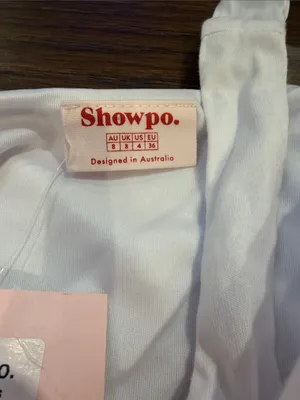 Showpo. White Hughes Mini Dress Size 4 NWT - C27-150 thumbnail 3