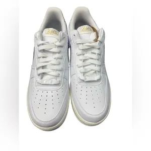 Nike Air Force 1 '07 White Obsidian Ivory Gold Tags 12W 10.5M BNIB thumbnail 4