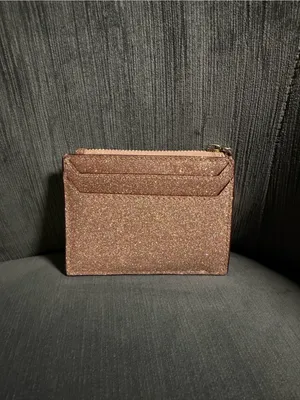 kate spade Rose Gold Glitter Cardholder Wallet thumbnail 2