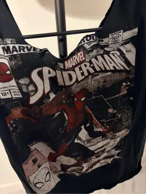 Marvel Spider-Man Black Graphic Tee with Red Accents thumbnail 3