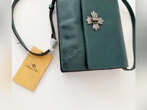 Patricia Nash Consilina Leather Crossbody Blue Coral thumbnail 3