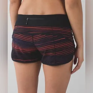 Lululemon Run: Speed Short 4-Way Stretch – Twisted Dune Alarming Black – Size 2 thumbnail 7
