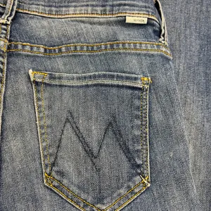 MOTHER Insider Crop Step Fray Jeans Not Rough Enough Wash Stretch Denim Size 25 thumbnail 13
