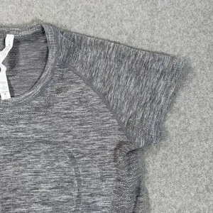 Lululemon Swiftly Tech Short Sleeve Shirt Women's 12 Heathered Gray Stretch Yoga thumbnail 2