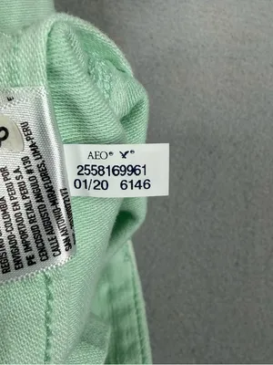 American Eagle High Rise Shorts Womens 4 Mint Green Cotton Utility Preppy thumbnail 7