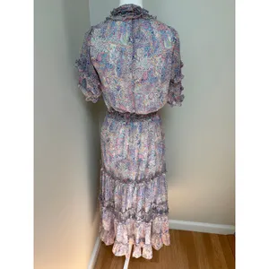 Generation Love Georgette Paisley Midi Dress in Fleur Mosaic thumbnail 7