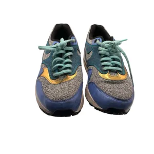 Nike Air Max Blue Gray Yellow Athletic Sneakers Size 7.5 Casual Sport Shoes thumbnail 2