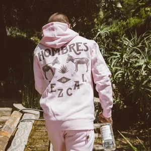 New re production Dos‎ Hombres Pink Hoodie hot pink thumbnail 3
