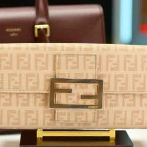 Fendi Zucchino FF Logo Long Wallet or clutch thumbnail 2