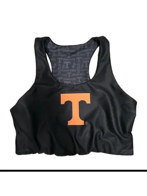 Womens Tennessee Volunteers Reversible Sports Bra Size XLARGE Black Orange Vols thumbnail 5