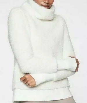 Athleta Nirvana Sherpa Funnel Neck Sweatshirt Size XS‎ thumbnail 1