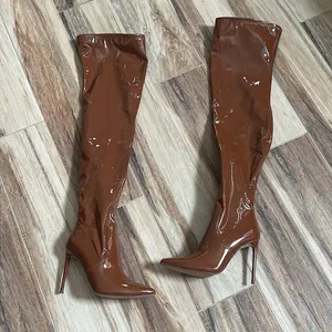 Steve Madden Viktory cognac boot thumbnail 4