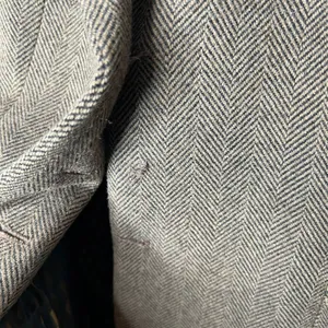 Soft Surroundings brown black herringbone metallic velvet accent coat wool small thumbnail 3