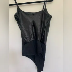 The impeccable pig cowl neck black bodysuit thumbnail 10