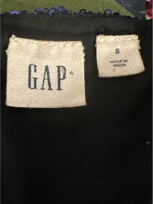 GAP multicolored striped sequin bodycon sleeveless mini dress Size Small thumbnail 2